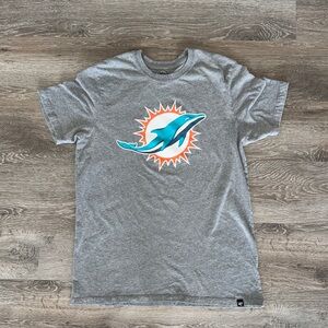 47 Gray Short Sleeve Miami Dolphins Tee